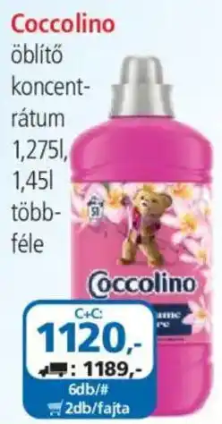 ÁRKLUB Coccolino öblítő koncentrátum ajánlat