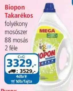 ÁRKLUB Biopon takarékos folyékony mosószer ajánlat