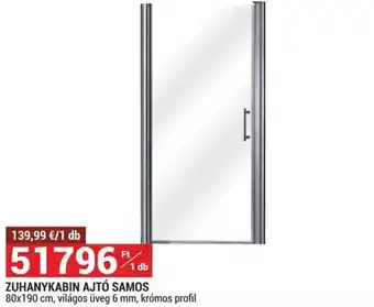 Merkury Market Zuhanykabin ajtó samos ajánlat
