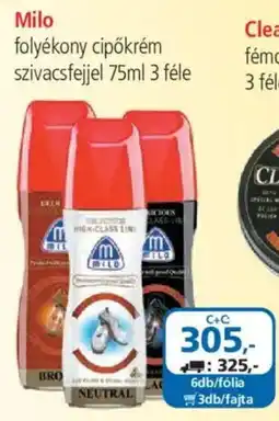 ÁRKLUB Milo folyékony cipőkrém ajánlat