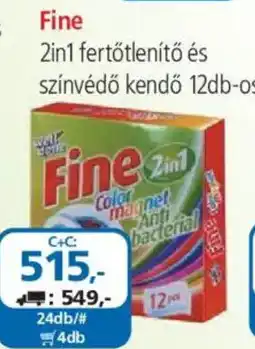 ÁRKLUB Fine 2in1 fertőtlenítő és színvédő kendő ajánlat