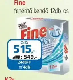 ÁRKLUB Fine fehérítő kendő ajánlat
