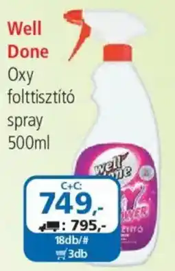 ÁRKLUB Well Done Oxy folttisztító spray ajánlat