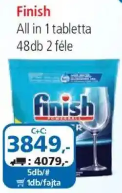 ÁRKLUB Finish all in 1 tabletta ajánlat