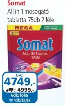 ÁRKLUB Somat all in 1 mosogató tabletta ajánlat
