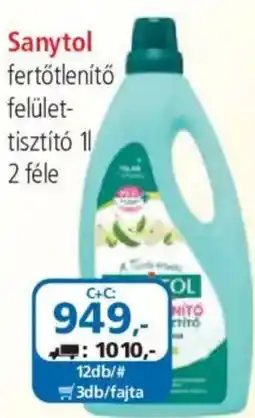 ÁRKLUB Sanytol fertotlenito felulet-tisztito ajánlat