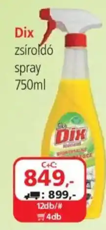 ÁRKLUB Dix zsír oldó spray ajánlat