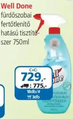 ÁRKLUB Well Done fürdőszobai fertőtlenítő hatású tisztítószer ajánlat