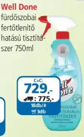 ÁRKLUB Well Done fürdőszobai fertőtlenítő hatású tisztítószer ajánlat