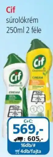 ÁRKLUB Cif súrolókrem ajánlat