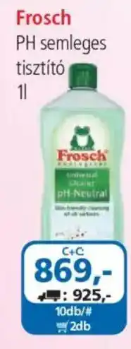 ÁRKLUB Frosch ph semleges tisztító ajánlat