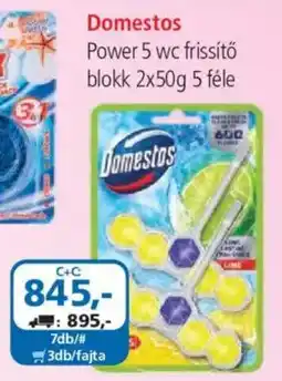 ÁRKLUB Domestos power 5 wc frissítő blokk ajánlat