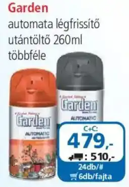 ÁRKLUB Garden automata légrfrissítő ajánlat