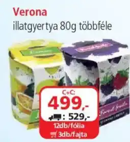 ÁRKLUB Verona illatgyertya ajánlat