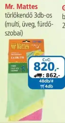 ÁRKLUB Mr. Mattes törölköndő ajánlat