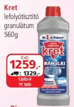 ÁRKLUB Kret lefolyótisztító granulátum ajánlat