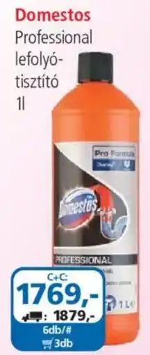 ÁRKLUB Domestos professional lefolyó-tisztító ajánlat