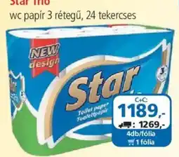 ÁRKLUB Star wc papír ajánlat