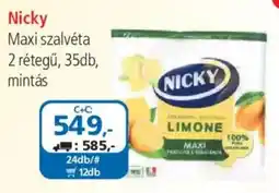 ÁRKLUB Nicky maxi szalvéta ajánlat