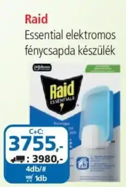 ÁRKLUB Raid essential elektromos fénycsapda készülék ajánlat