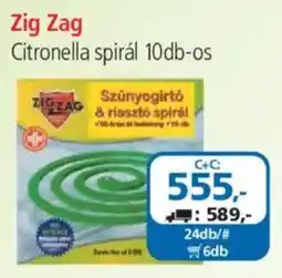 ÁRKLUB Zig Zag citronella spirál ajánlat
