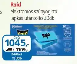 ÁRKLUB Raid elektromos szúnyogirtó lapkás utántöltő ajánlat