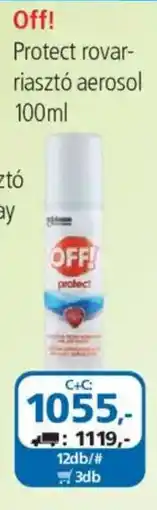 ÁRKLUB Off! protect rovarriasztó aerosol ajánlat