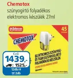 ÁRKLUB Chemotox szúnyogirtó folyadékos elektromos készülék ajánlat