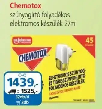 ÁRKLUB Chemotox szúnyogirtó folyadékos elektromos készülék ajánlat
