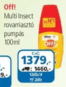 ÁRKLUB Off! multi insect rovarriasztó pumpás ajánlat