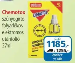 ÁRKLUB Chemotox szúnyogirtó folyadékos elektromos utántöltő ajánlat