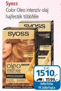 ÁRKLUB Syoss color oleo intenzív olaj hajfesték ajánlat