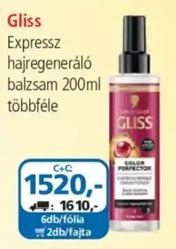ÁRKLUB Gliss expressz hajregeneráló balzsam ajánlat