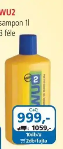 ÁRKLUB Wu2 sampon ajánlat