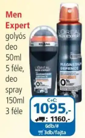 ÁRKLUB Loreal men expert deo ajánlat