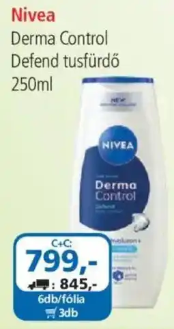 ÁRKLUB Nivea derma control defend tusfürdő ajánlat