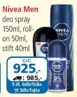 ÁRKLUB Nivea men deo spray ajánlat
