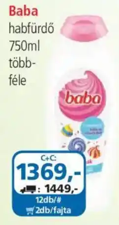 ÁRKLUB Baba habfürdő ajánlat