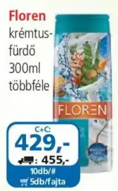 ÁRKLUB Floren krémtusfürdő ajánlat