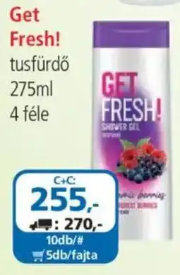 ÁRKLUB Get Fresh! tusfürdő ajánlat