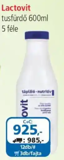 ÁRKLUB Lactovit tusfürdő ajánlat