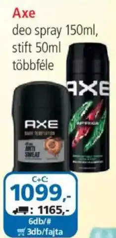 ÁRKLUB axe deo spray ajánlat