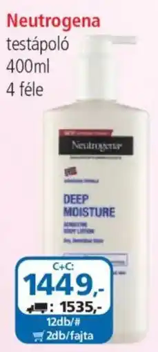 ÁRKLUB Neutrogena testápoló ajánlat