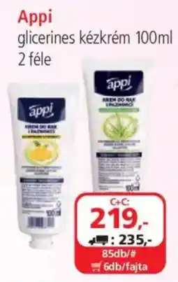 ÁRKLUB Appi glicerinés kézkrém ajánlat