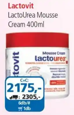 ÁRKLUB Lactovit lactoürea mousse cream ajánlat