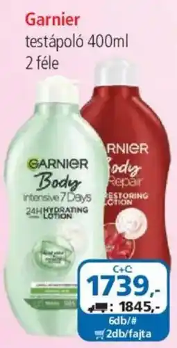 ÁRKLUB garnier testápoló ajánlat