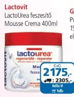 ÁRKLUB Lactovit lactourea feszesítő mousse crema ajánlat