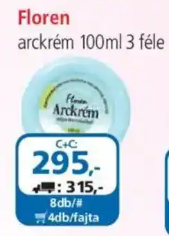 ÁRKLUB Floren arckrém ajánlat