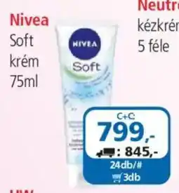ÁRKLUB Nivea soft krém ajánlat