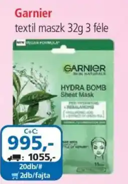 ÁRKLUB garnier textil maszk ajánlat
